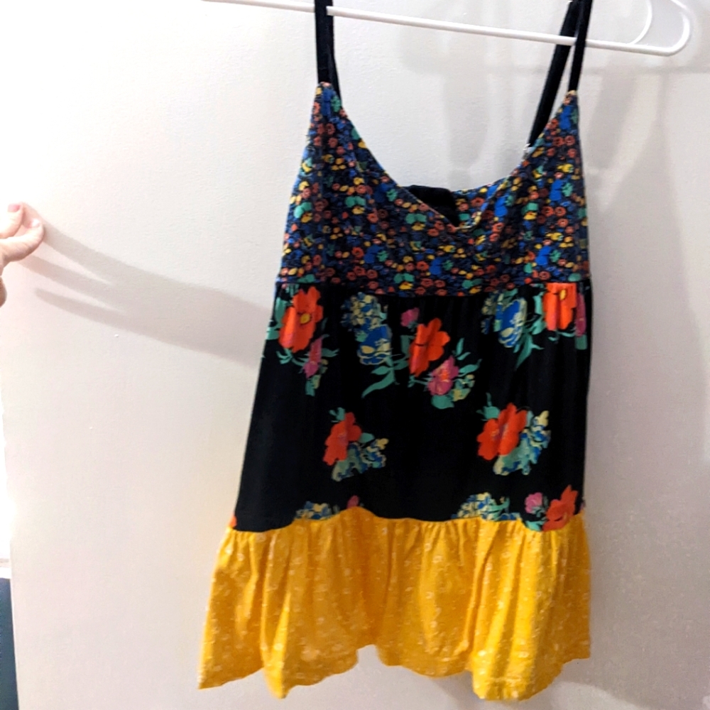Floral Hurley Flowy Blouse Size Small